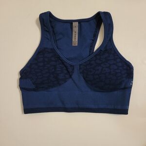 Varley navy leopard sport bra